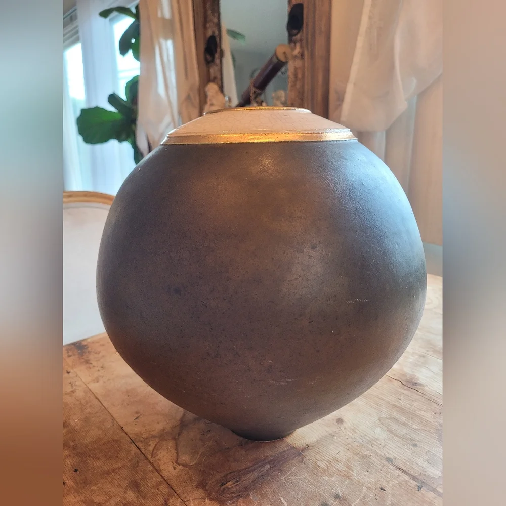 Large Vintage Art Deco Ceramic Pot Vase